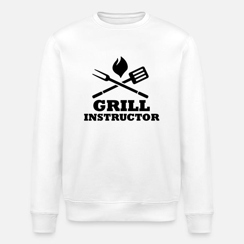 Grill Instructor - Stanley/Stella Unisex Bio-Sweatshirt ROLLER - Weiß