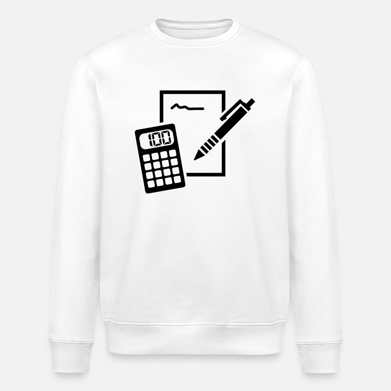 Calculator - Stanley/Stella ROLLER Unisex Organic Sweatshirt - white
