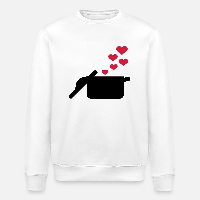 Cuisiner - Sweat bio ROLLER Stanley/Stella Unisexe - blanc