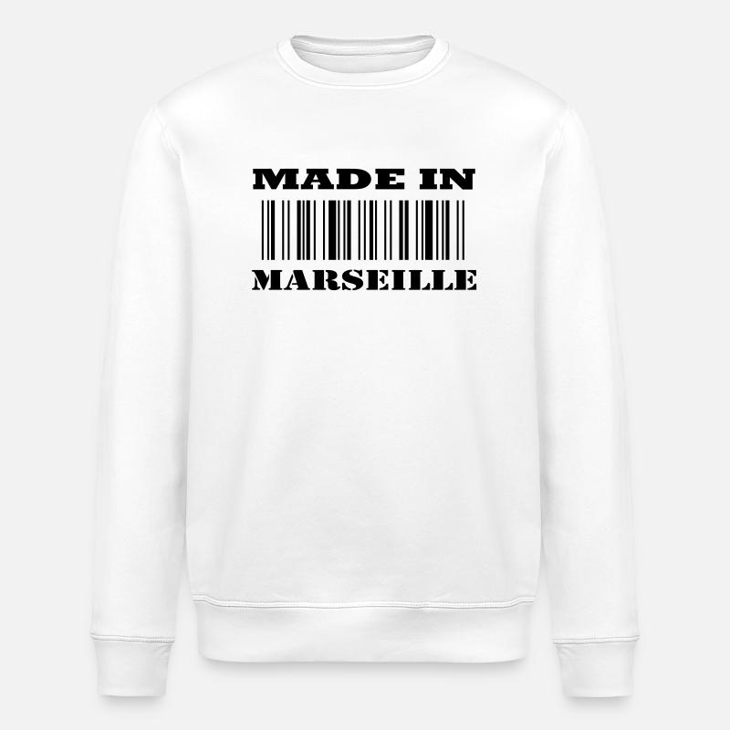Made in MARSEILLE - Sweat bio ROLLER Stanley/Stella Unisexe - blanc