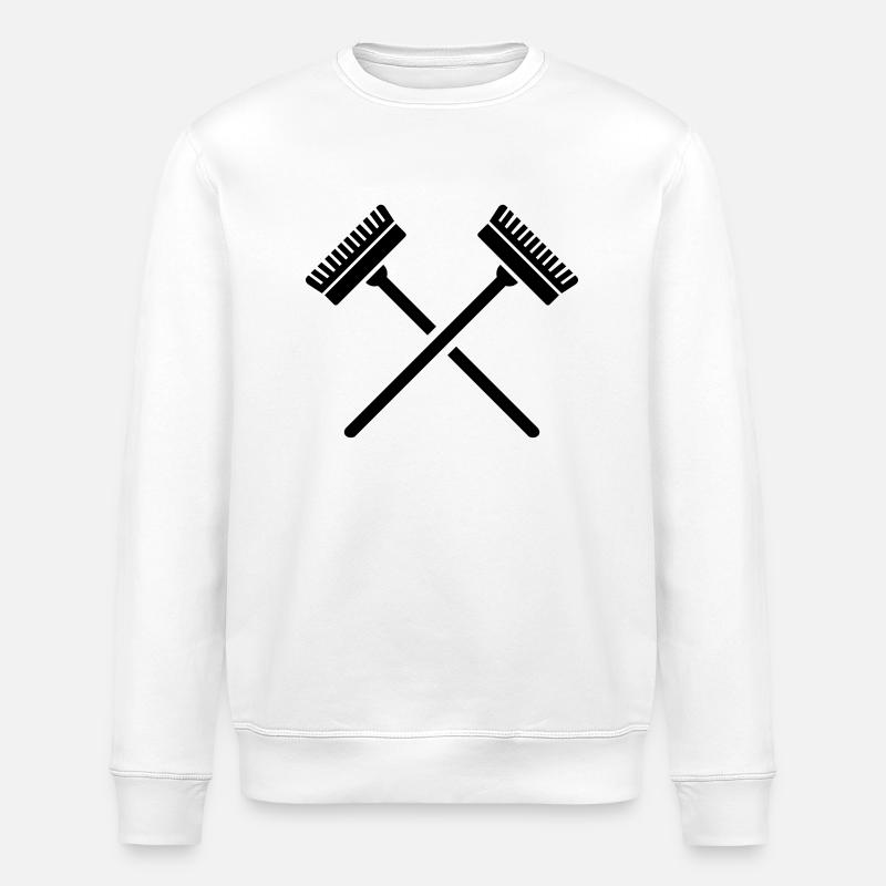 Broom - Stanley/Stella ROLLER Unisex Organic Sweatshirt - white