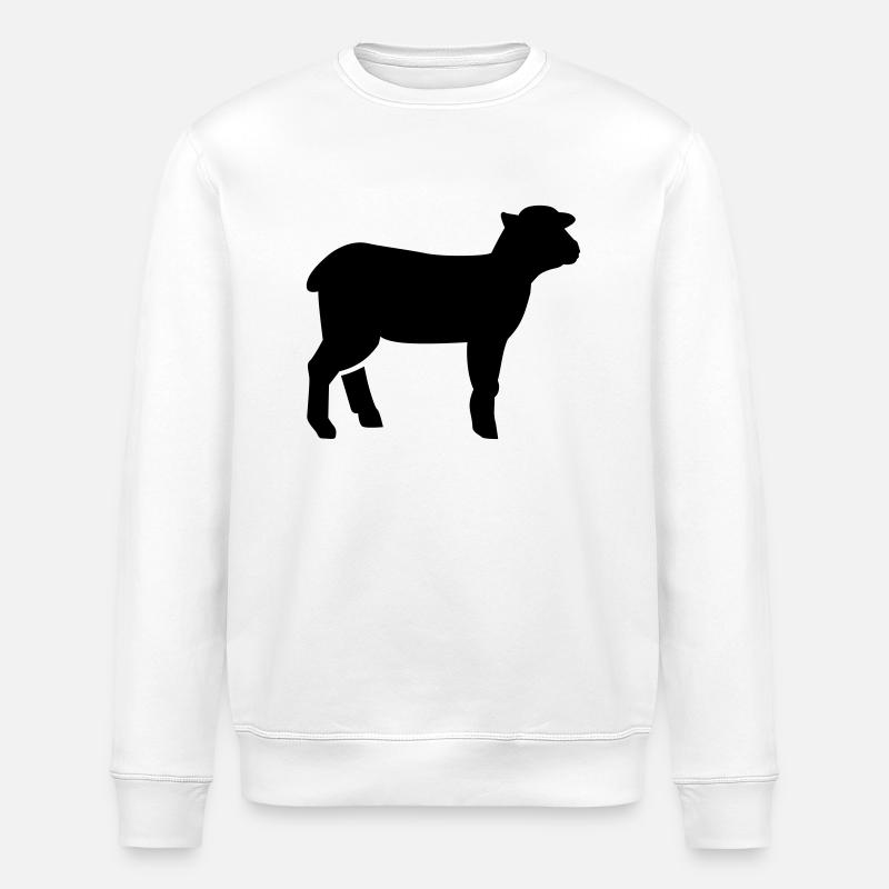 Lamb - Stanley/Stella ROLLER Unisex Organic Sweatshirt - white