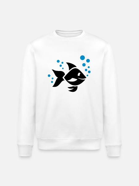 Poisson - Sweat bio ROLLER Stanley/Stella Unisexe - blanc