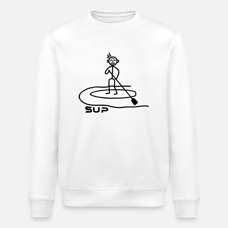 SUP - Paddeln - Stanley/Stella Unisex Bio-Sweatshirt ROLLER - Weiß