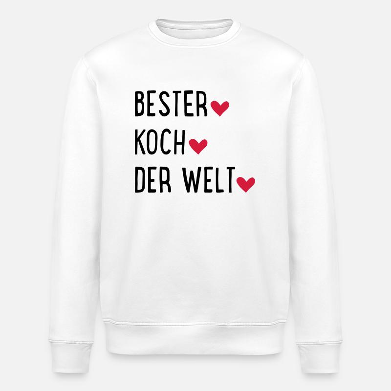 Bester Koch der Welt - Stanley/Stella Unisex Bio-Sweatshirt ROLLER - Weiß