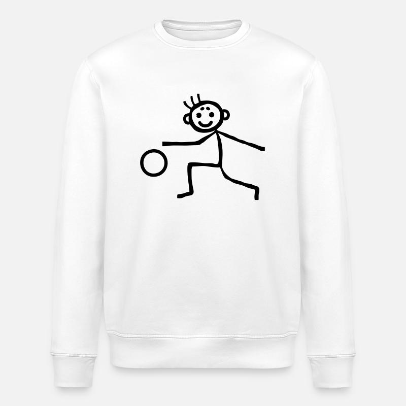 Stickmen possession - Stanley/Stella ROLLER Unisex Organic Sweatshirt - white