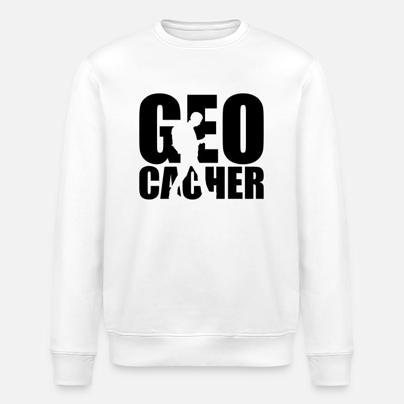 Geocacher - Stanley/Stella Unisex Bio-Sweatshirt ROLLER - Weiß