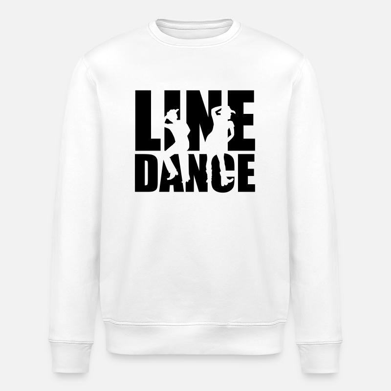 Line dance - Stanley/Stella Unisex Bio-Sweatshirt ROLLER - Weiß