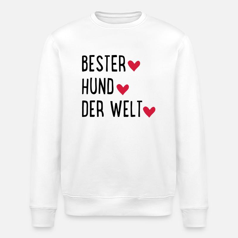 Hund - Stanley/Stella Unisex Bio-Sweatshirt ROLLER - Weiß
