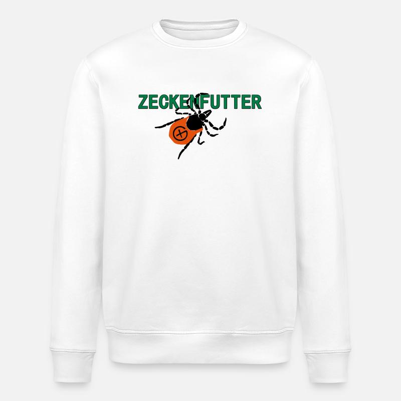 Zeckenfutter - Stanley/Stella Unisex Bio-Sweatshirt ROLLER - Weiß