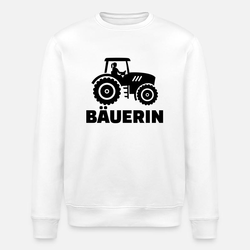 Bäuerin - Stanley/Stella Unisex Bio-Sweatshirt ROLLER - Weiß