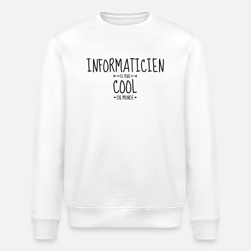 Computer / Informatiker / Aussenseiter / Ingenieur - Stanley/Stella Unisex Bio-Sweatshirt ROLLER - Weiß