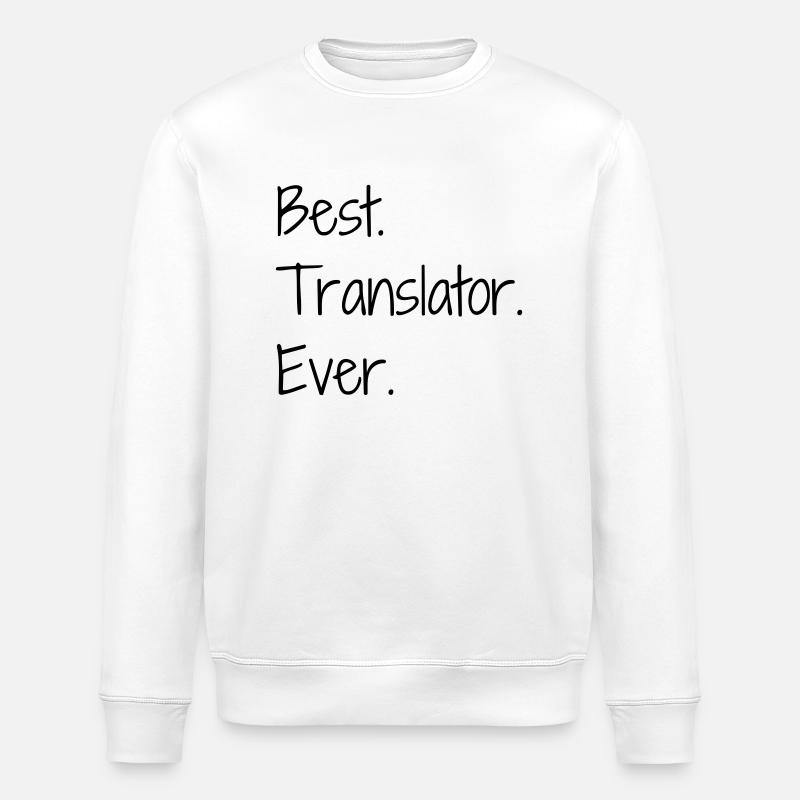 Übersetzer / Übersetzerin / Übersetzung / - Stanley/Stella Unisex Bio-Sweatshirt ROLLER - Weiß