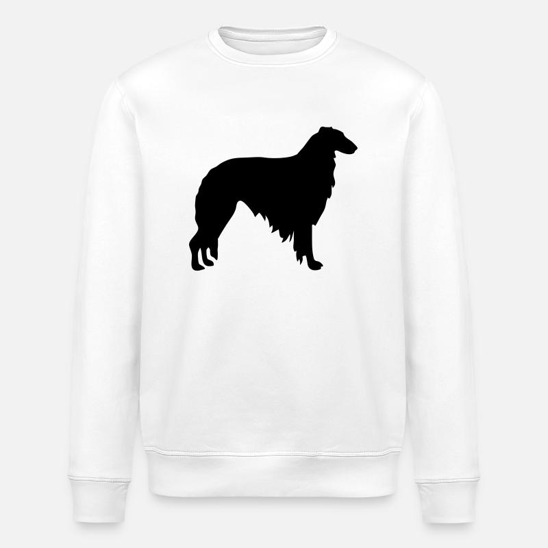 Borzoi - Stanley/Stella ROLLER Unisex Organic Sweatshirt - white