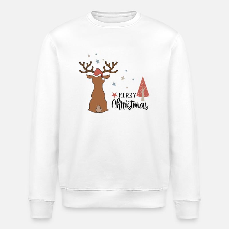 Christmas - Stanley/Stella ROLLER Unisex Organic Sweatshirt - white