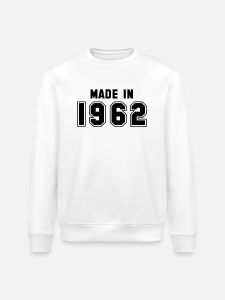 1962 - Stanley/Stella ROLLER Unisex Organic Sweatshirt - white