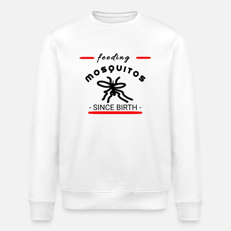 Mücken Spruch - Stanley/Stella Unisex Bio-Sweatshirt ROLLER - Weiß