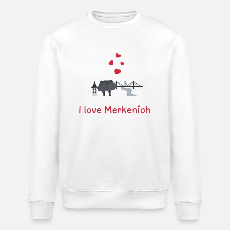 i love merkenich - Stanley/Stella Unisex Bio-Sweatshirt ROLLER - Weiß