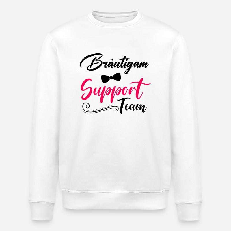 bräutigam support team - Stanley/Stella Unisex Bio-Sweatshirt ROLLER - Weiß