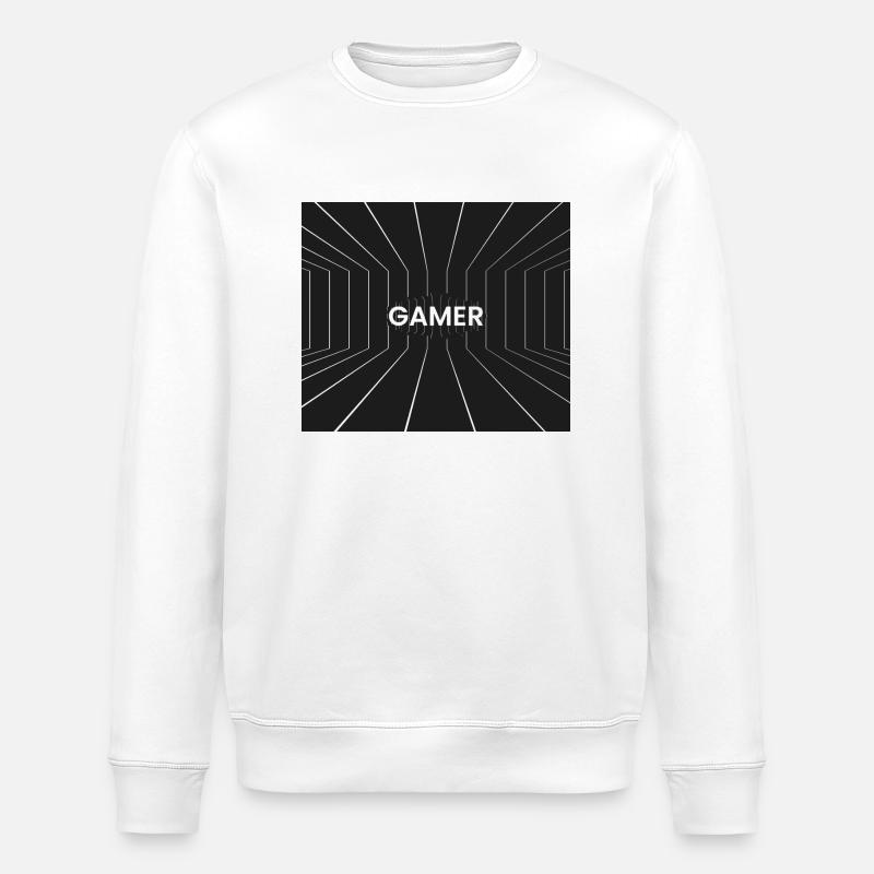 GAMER - Stanley/Stella Unisex Bio-Sweatshirt ROLLER - Weiß