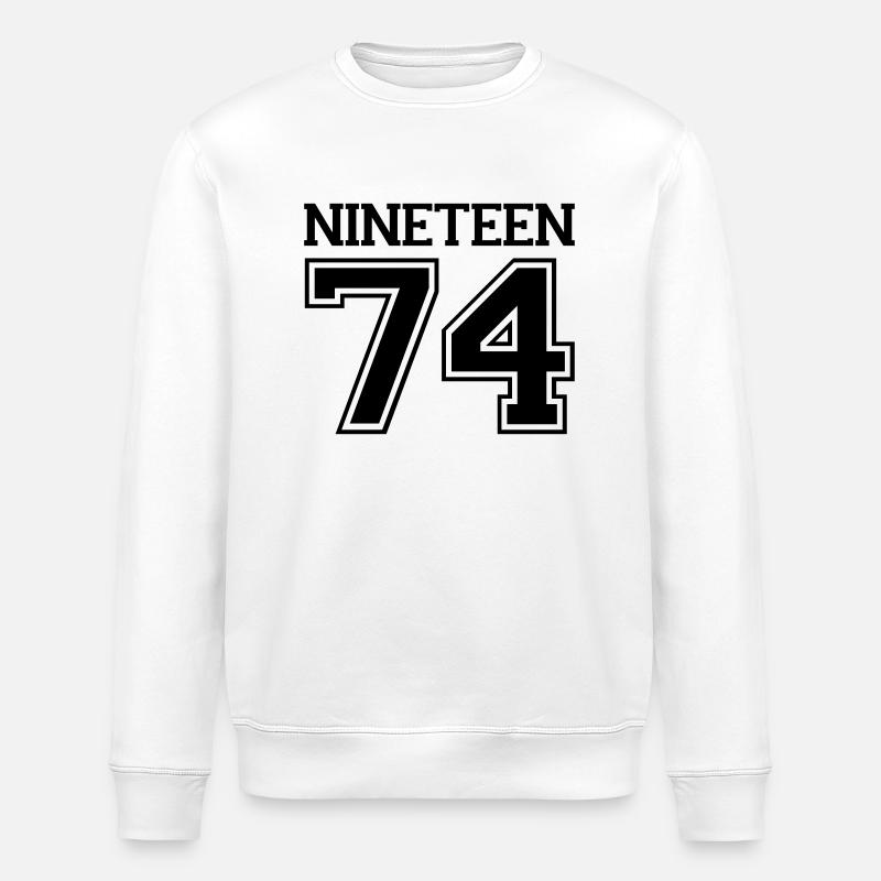 1974 - Stanley/Stella ROLLER Unisex Organic Sweatshirt - white