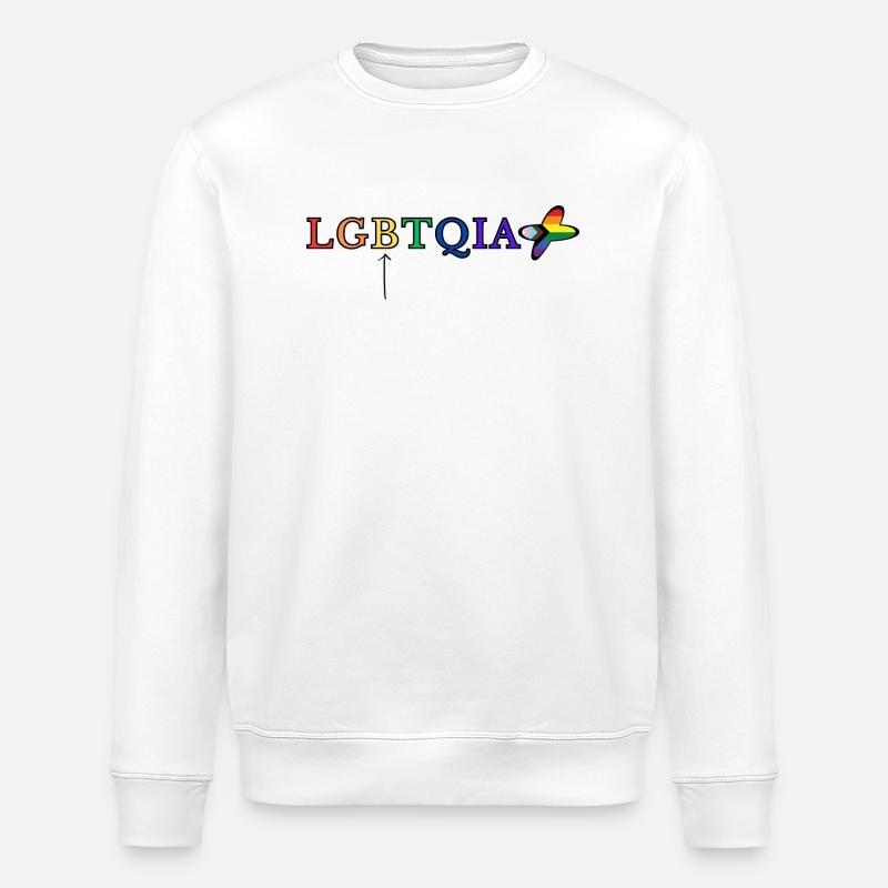 LGBTQIA+ - Stanley/Stella Unisex Bio-Sweatshirt ROLLER - Weiß