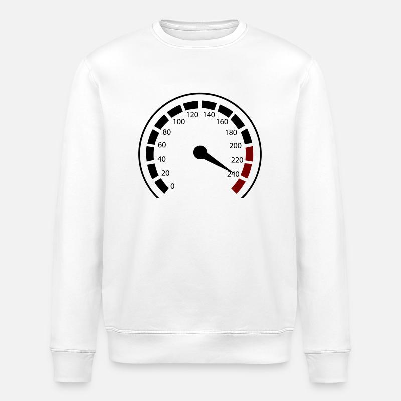 speedometer - Stanley/Stella ROLLER Unisex Organic Sweatshirt - white