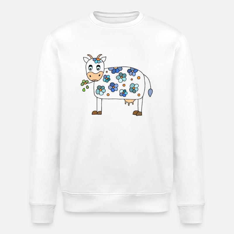 Kuh - Stanley/Stella Unisex Bio-Sweatshirt ROLLER - Weiß