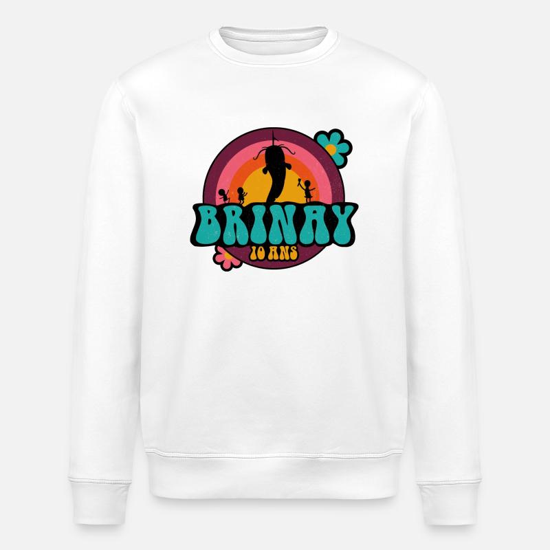 Logo Brinay - 10 ans - Sweat bio ROLLER Stanley/Stella Unisexe - blanc