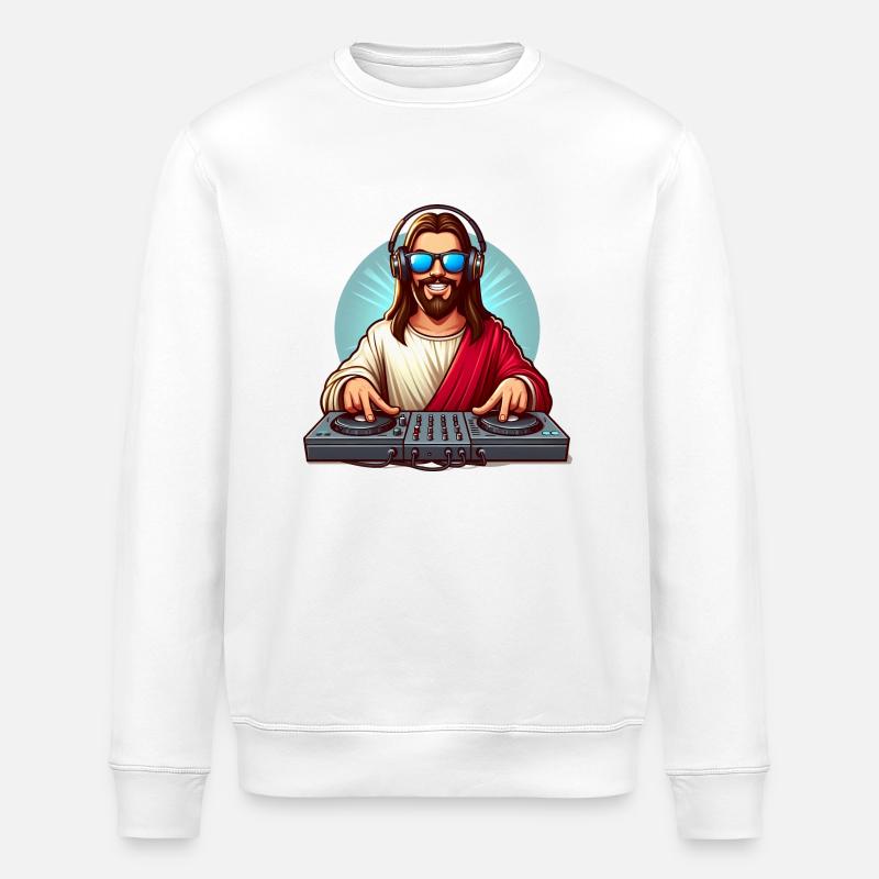 DJ Jesus - Stanley/Stella Unisex Bio-Sweatshirt ROLLER - Weiß