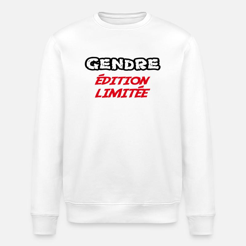 GENDRE édition limitée - Sweat bio ROLLER Stanley/Stella Unisexe - blanc