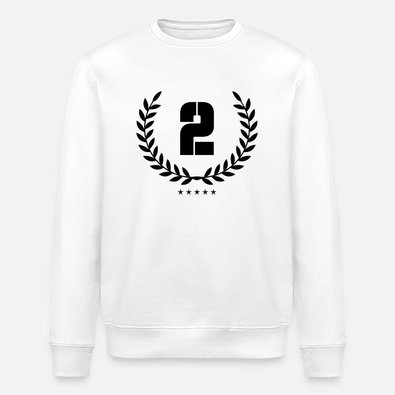 Wreath 2 - Stanley/Stella ROLLER Unisex Organic Sweatshirt - white