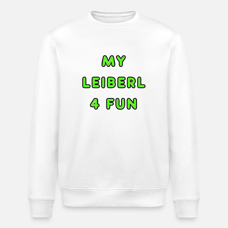 MY LEIBERL 4 FUN GREEN - Stanley/Stella Unisex Bio-Sweatshirt ROLLER - Weiß