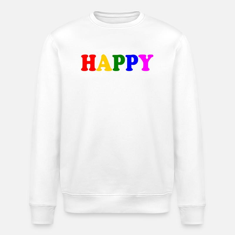 Happy - Sweat bio ROLLER Stanley/Stella Unisexe - blanc