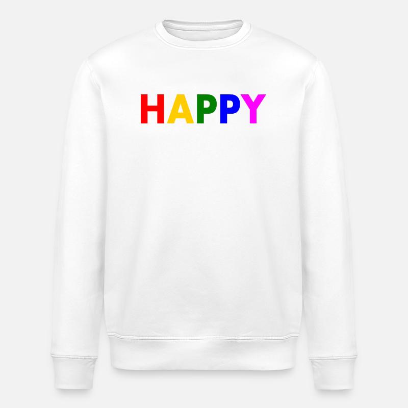 Happy - Sweat bio ROLLER Stanley/Stella Unisexe - blanc