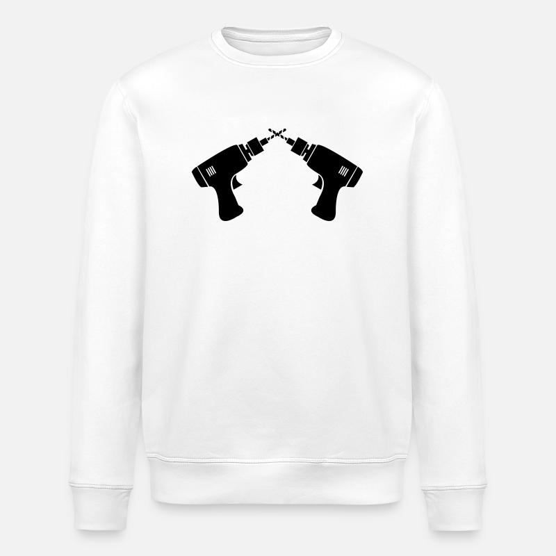 Drills - Stanley/Stella ROLLER Unisex Organic Sweatshirt - white