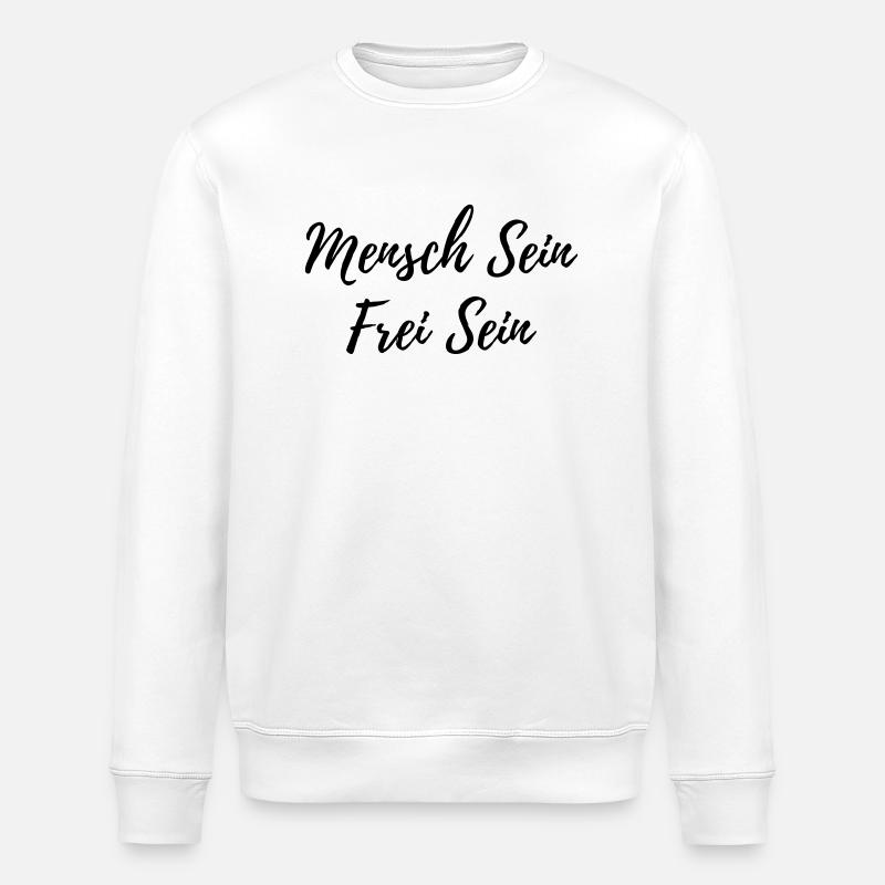 Mensch Sein - Stanley/Stella Unisex Bio-Sweatshirt ROLLER - Weiß