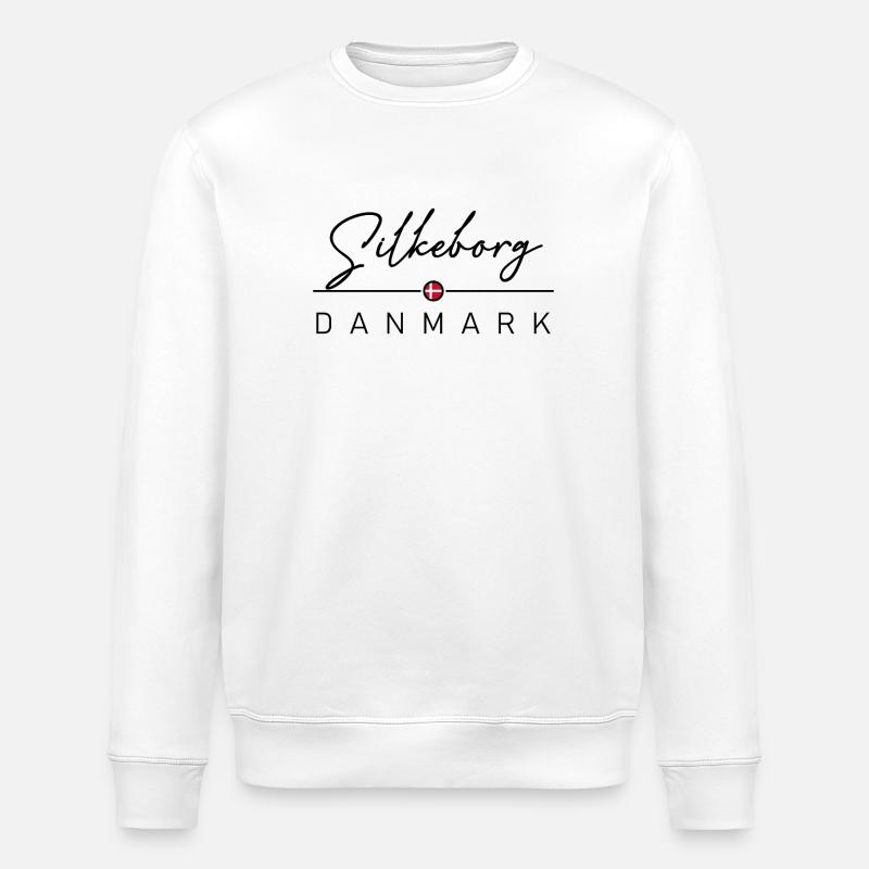 Dänemark - Silkeborg - Danmark - Denmark - Stanley/Stella ROLLER Unisex Organic Sweatshirt - white