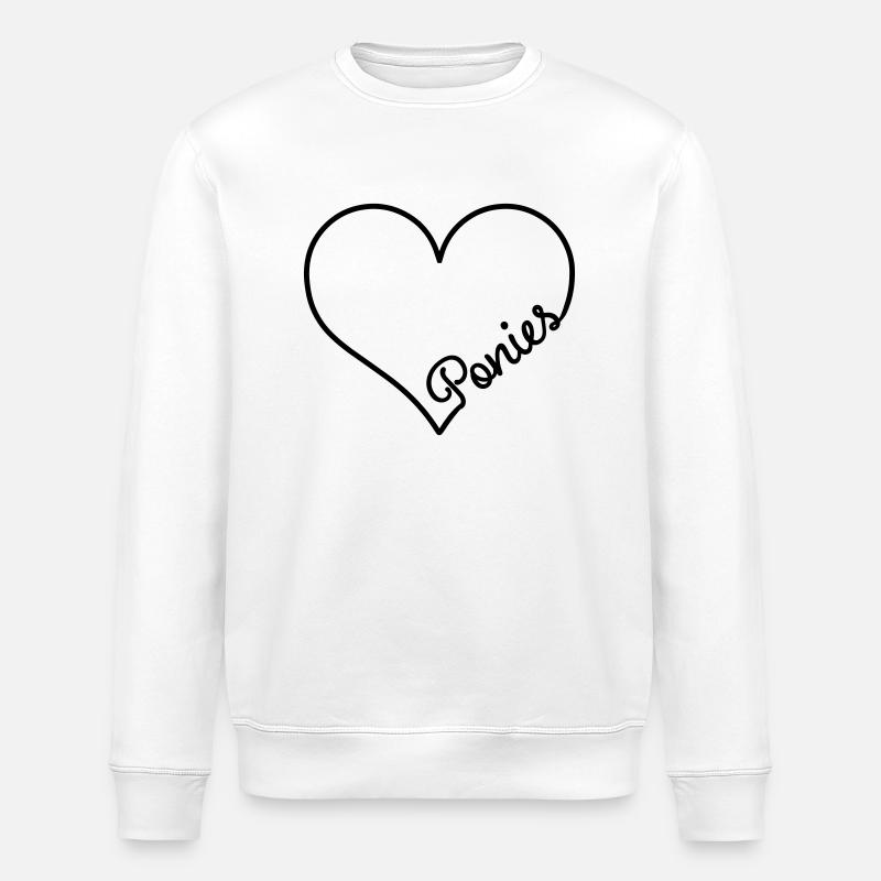 Pony - Stanley/Stella ROLLER Unisex Organic Sweatshirt - white