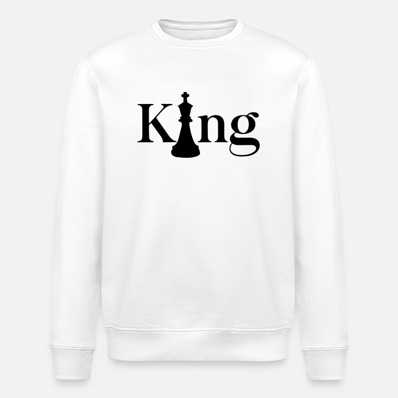 king - Stanley/Stella ROLLER Unisex Organic Sweatshirt - white