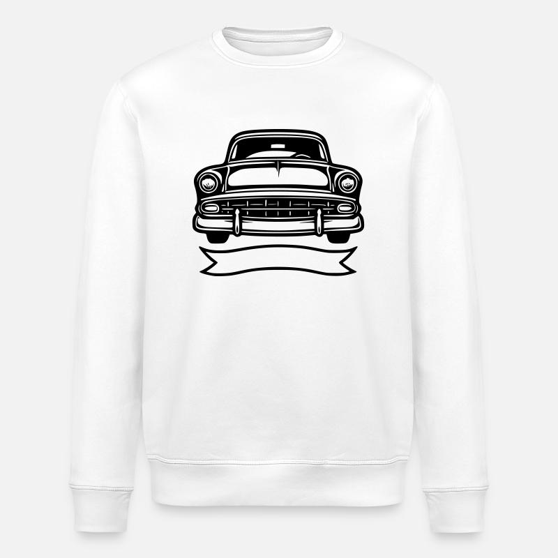 Oldtimer Automobil - Stanley/Stella Unisex Bio-Sweatshirt ROLLER - Weiß