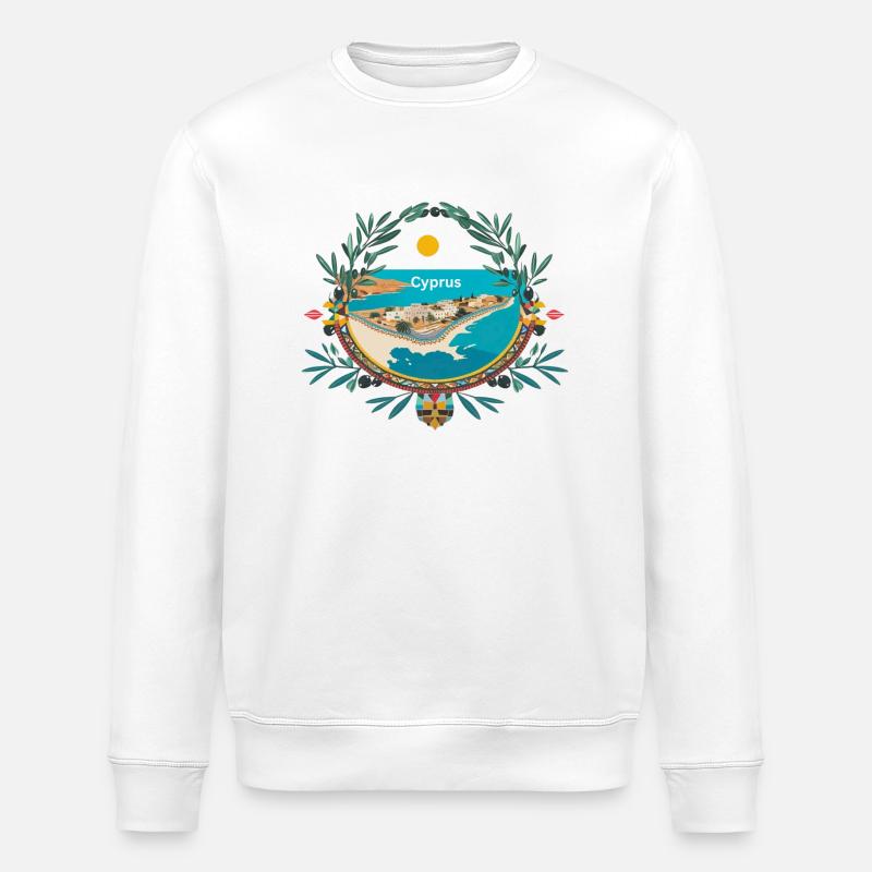 Cyprus Motives - Stanley/Stella Unisex Bio-Sweatshirt ROLLER - Weiß