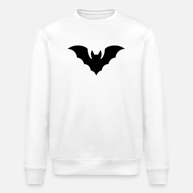 Fledermaus - Stanley/Stella Unisex Bio-Sweatshirt ROLLER - Weiß