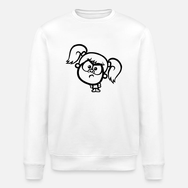 Angry Stacey - Stanley/Stella ROLLER Unisex Organic Sweatshirt - white