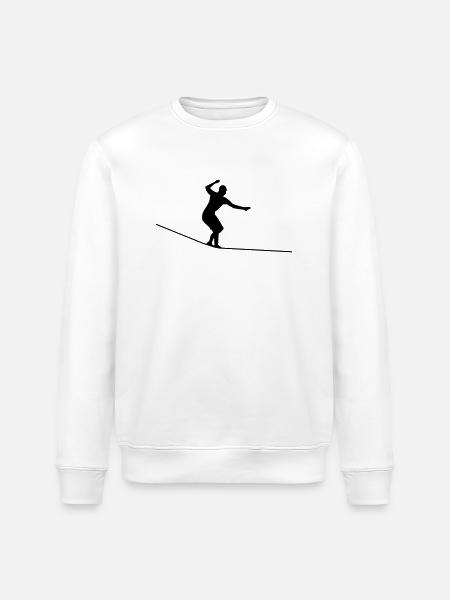 Slackline - Stanley/Stella Unisex Bio-Sweatshirt ROLLER - Weiß