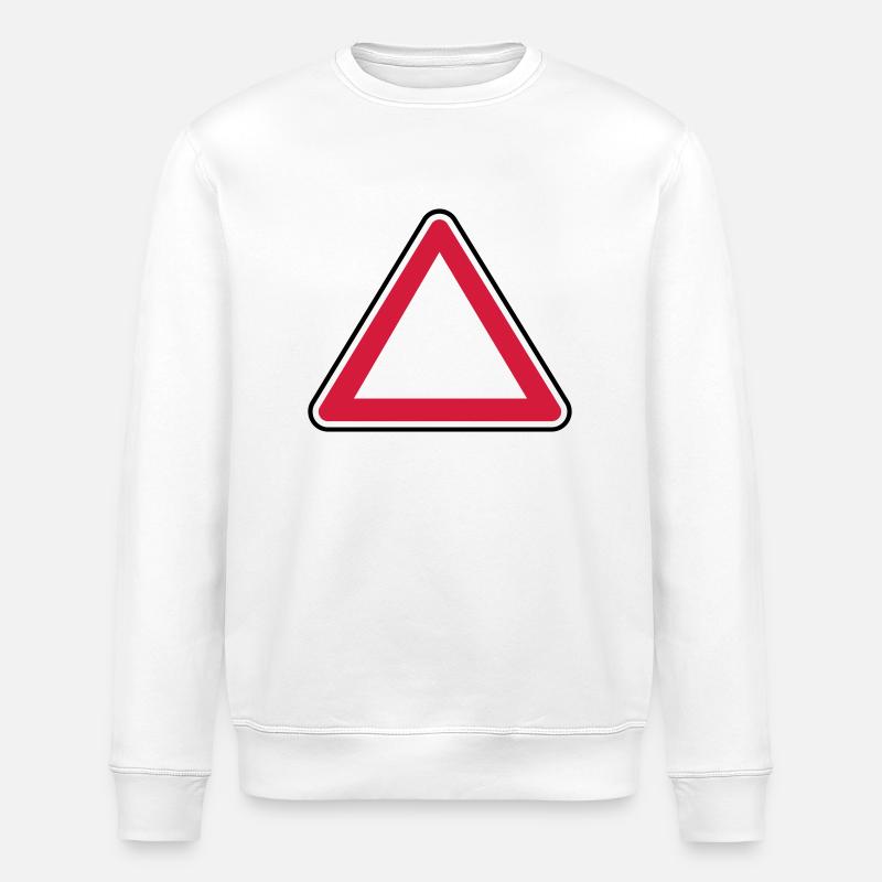 panneau attention - Sweat bio ROLLER Stanley/Stella Unisexe - blanc