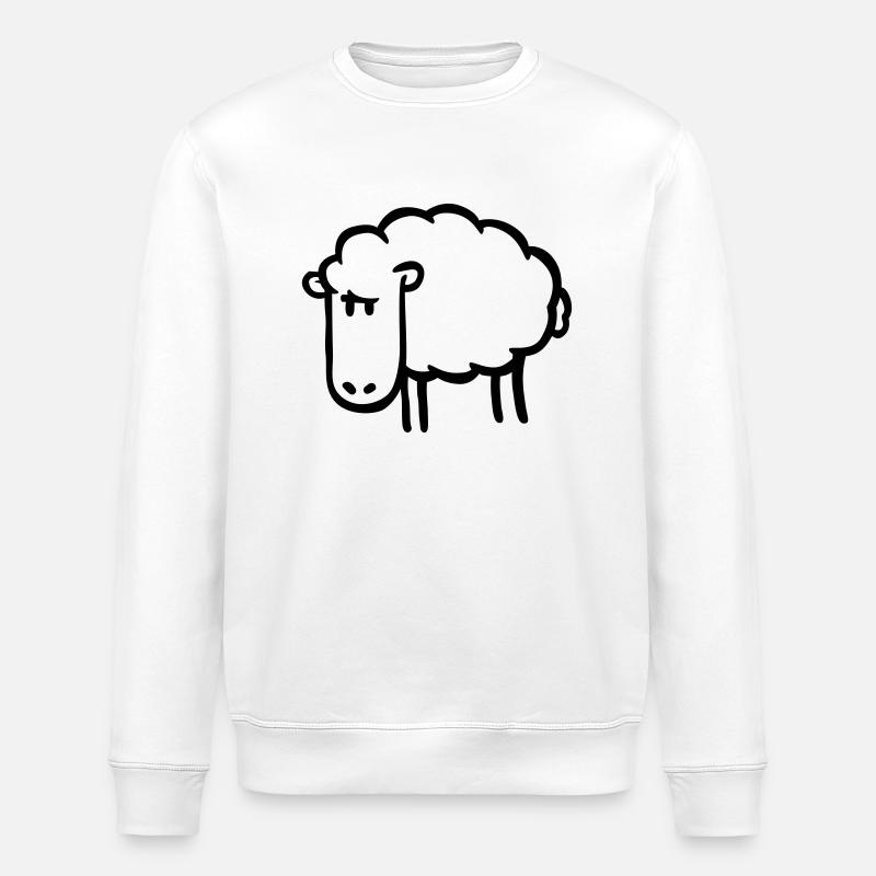 Schaf - Stanley/Stella Unisex Bio-Sweatshirt ROLLER - Weiß