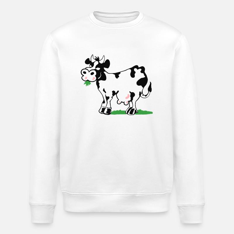 Kuh - Stanley/Stella ROLLER Unisex Organic Sweatshirt - white
