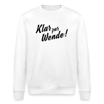 Klar zur Wende - Stanley/Stella Unisex Bio-Sweatshirt ROLLER - Weiß - Vorne - Nik (191cm)
