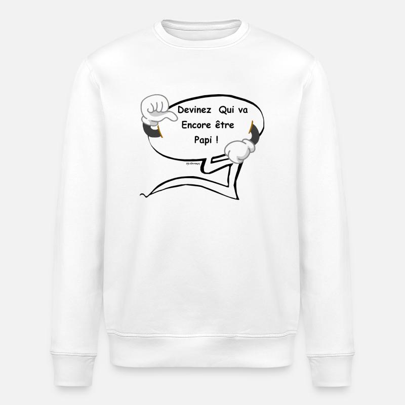 Encore Papi - Sweat bio ROLLER Stanley/Stella Unisexe - blanc